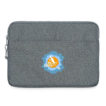 Lézard avec motif insulaire et motif de texte - Sacoche pour ordinateur portable 15 pouces - gris chiné - Devant