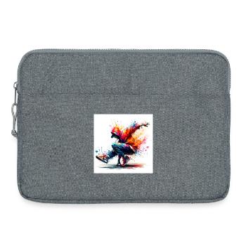 Urban dance in vibrant style - Laptop bag 15" - heather grey - Front