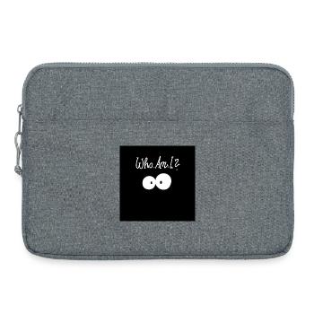 Qui suis-je? - Sacoche pour ordinateur portable 15 pouces - gris chiné - Devant