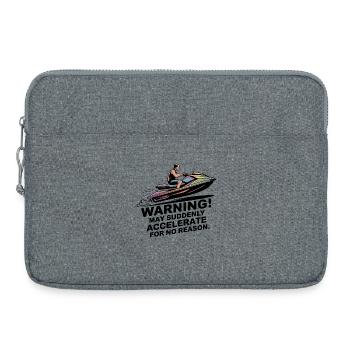 Warnung I May Accelerate Jetski Rider Humor - Laptoptasche 15" - Grau meliert - Vorne