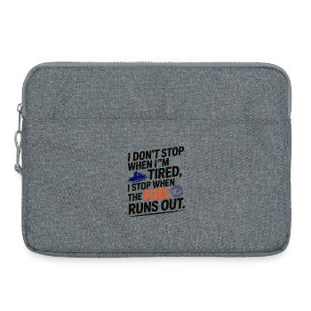 Extremfahrer, hör nicht auf - Laptoptasche 15" - Grau meliert - Vorne