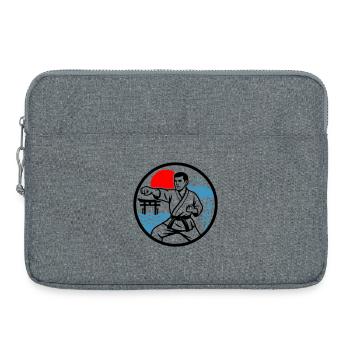 Karaté Nature - Sacoche pour ordinateur portable 15 pouces - gris chiné - Devant