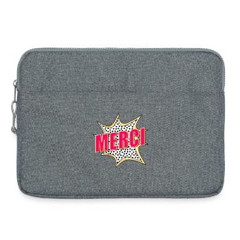 DANKE POP-ART - Laptoptasche 15" - Grau meliert - Vorne