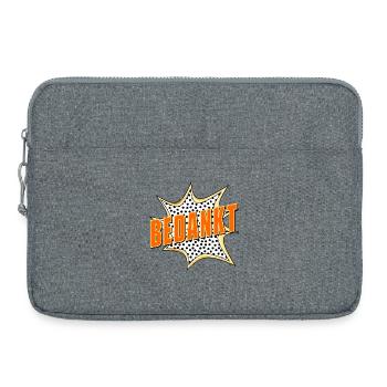 Thank you - Laptop bag 15" - heather grey - Front