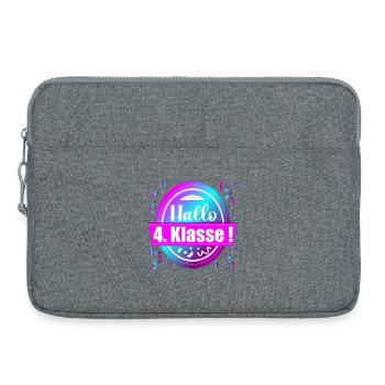 Hello 4th grade congratulations – schoolchild school - Laptop bag 15" - heather grey - Front