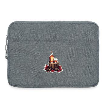 Herbstwhisky auf Stump - Laptoptasche 15" - Grau meliert - Vorne