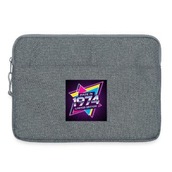 Made In 1974 Limited Edition - Laptop bag 15" - heather grey - Front