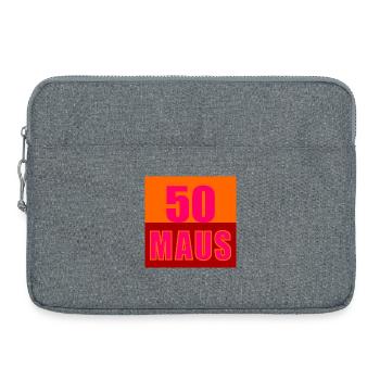 Fifty-year-old mouse 50th birthday - Laptop bag 15" - heather grey - Front