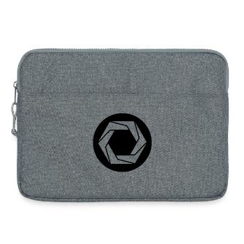 Symbole d’ouverture géométrique - Sacoche pour ordinateur portable 15 pouces - gris chiné - Devant