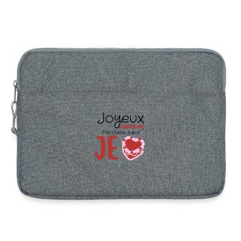 Joyeux anniversaire  - Sacoche pour ordinateur portable 15 pouces - gris chiné - Devant