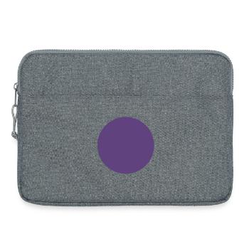 Abstract Dark Purple Color Game - Laptop bag 15" - heather grey - Front