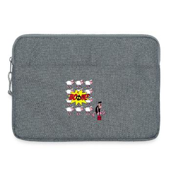 The rebellious sheep strikes again - Laptop bag 15" - heather grey - Front