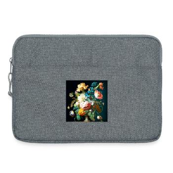 Bouquet d’art amalfitain baroque style flamand - Sacoche pour ordinateur portable 15 pouces - gris chiné - Devant