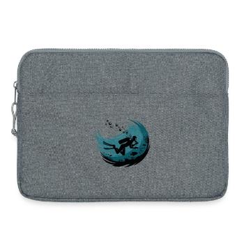 Plongées profondes sous-marines Motivation - Sacoche pour ordinateur portable 15 pouces - gris chiné - Devant