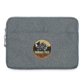 Umbrail Pass Switzerland Italy Motorcycle Route - Laptop bag 15" - heather grey - Front