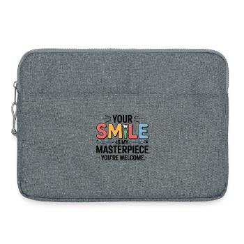 Dental Lab Technician Bridge Work  - Laptop bag 15" - heather grey - Front