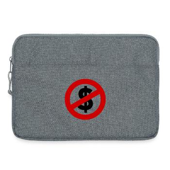 Allmächtiger Dollar – Macht, Geld & Gesellschaft - Laptoptasche 15" - Grau meliert - Vorne