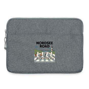 Nordseeroad Möwen - Laptoptasche 15" - Grau meliert - Vorne