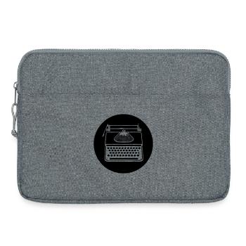 Icône de machine à écrire vintage - Sacoche pour ordinateur portable 15 pouces - gris chiné - Devant