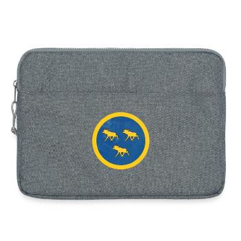 Swedish Moose Force - Laptop bag 15" - heather grey - Front