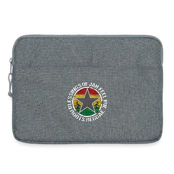 Bénédictions de Jah Roots Reggae Star - Sacoche pour ordinateur portable 15 pouces - gris chiné - Devant