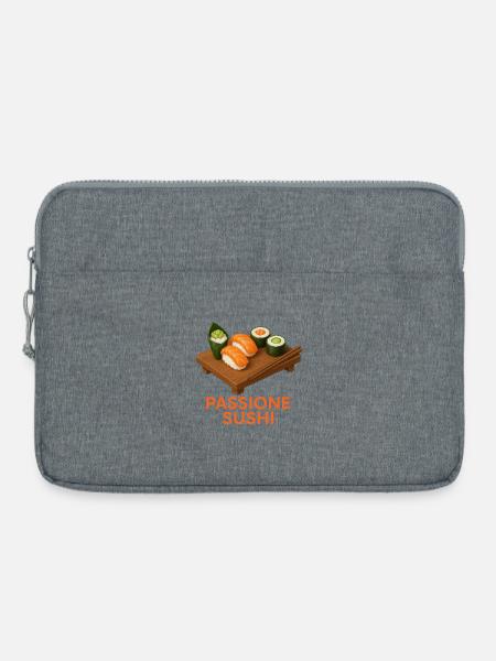 Sushi-Boot - Laptoptasche 15" - Grau meliert