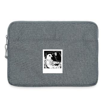 Pigeon de l’espace dans le cosmos des astronautes - Sacoche pour ordinateur portable 15 pouces - gris chiné - Devant