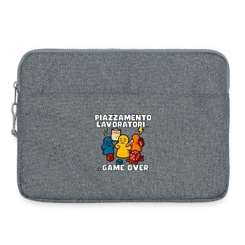 Placement des ouvriers : fin du jeu - Sacoche pour ordinateur portable 15 pouces - gris chiné - Devant