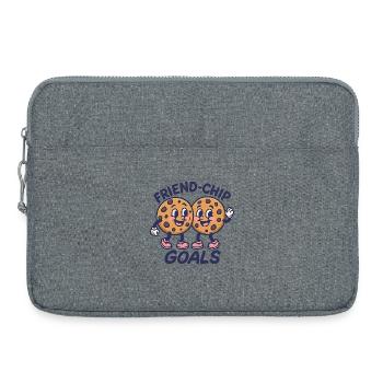 Friend-Chip Goals Cookie Friends - Sacoche pour ordinateur portable 15 pouces - gris chiné - Devant