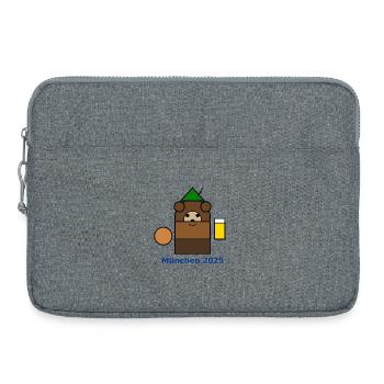 München2025 Bären-Logo - Laptop bag 15" - heather grey - Front