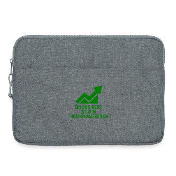 Motivation des entreprises en ligne - Sacoche pour ordinateur portable 15 pouces - gris chiné - Devant