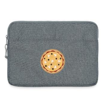 Pizza - Laptop bag 15" - heather grey - Front