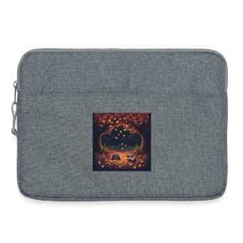 Pixel Autumn Leaves - Laptoptasche 15" - Grau meliert - Vorne