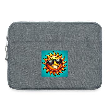 Sonne - Laptoptasche 15" - Grau meliert - Vorne