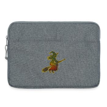 Le vol des sorcières arc-en-ciel - Sacoche pour ordinateur portable 15 pouces - gris chiné - Devant
