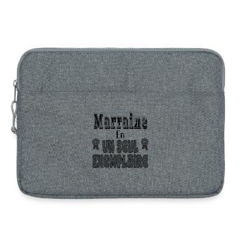 Marraine En Un Seul Exemplaire - Sacoche pour ordinateur portable 15 pouces - gris chiné - Devant