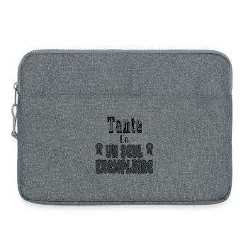 Tante En Un Seul Exemplaire - Sacoche pour ordinateur portable 15 pouces - gris chiné - Devant
