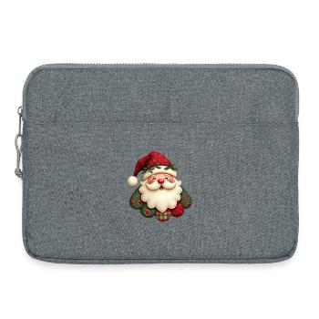 Cuddly Santa Claus - Laptop bag 15" - heather grey - Front