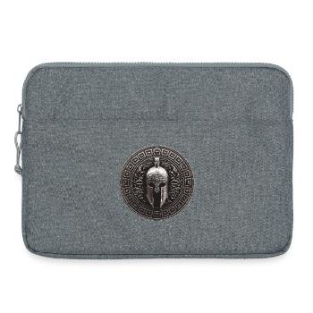 Spartan Helmet Mythology Gladiator - Laptop bag 15" - heather grey - Front