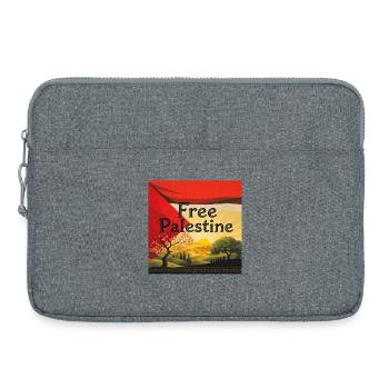 Palestine - Sacoche pour ordinateur portable 15 pouces - gris chiné - Devant