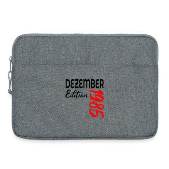 41. Geburtstag 1985 Dezember - Laptoptasche 15" - Grau meliert - Vorne