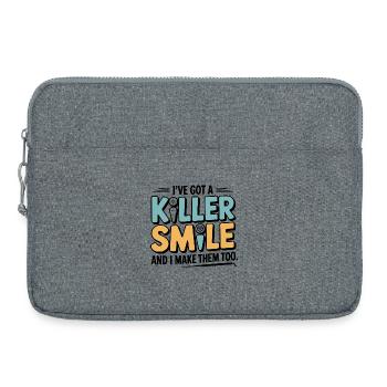 Dental Technician Occlusion Tool  - Laptop bag 15" - heather grey - Front