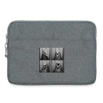 Boîte photo de colombe drôle - Sacoche pour ordinateur portable 15 pouces - gris chiné - Devant