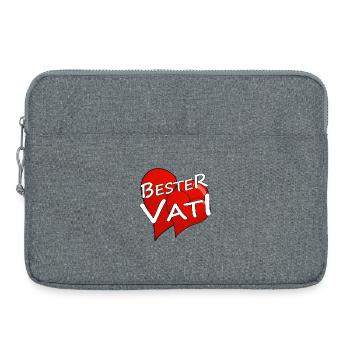 Best Dad - Laptop bag 15" - heather grey - Front