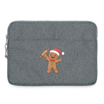 Pâtisserie de Noël Art Baker - Sacoche pour ordinateur portable 15 pouces - gris chiné - Devant