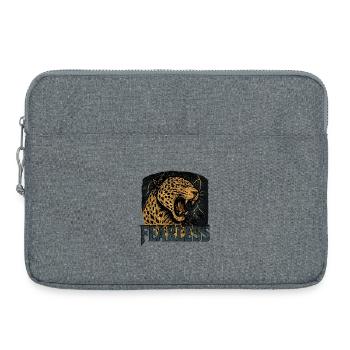 Conception de puissance Leopard intrépide - Sacoche pour ordinateur portable 15 pouces - gris chiné - Devant