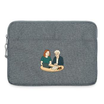 Oma Karin - Laptoptasche 15" - Grau meliert - Vorne