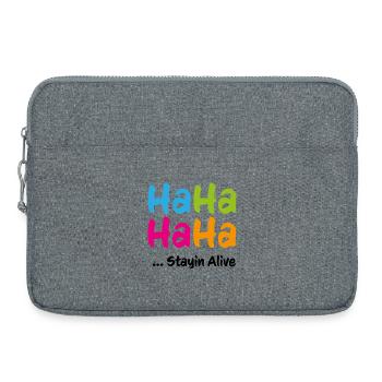 Ha Ha Ha Ha Stayin Alive - Laptoptasche 15" - Grau meliert - Vorne