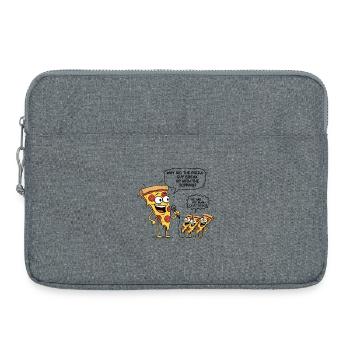 Pizza Comedy Pun – Funny Foodie Joke - Laptop bag 15" - heather grey - Front