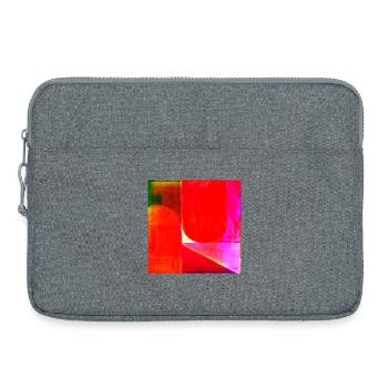 Géométrie du bloc de couleur néon - Sacoche pour ordinateur portable 15 pouces - gris chiné - Devant